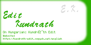 edit kundrath business card